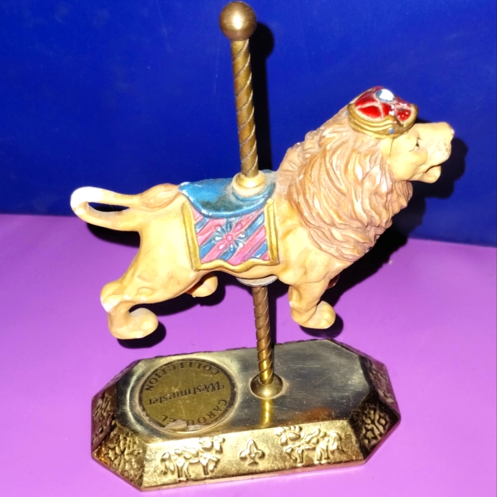 Vintage West Minster Carousel Collection Lion